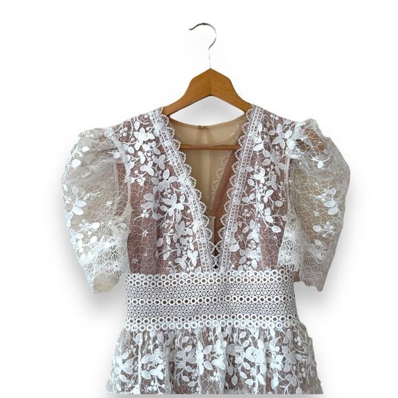 Bronx and Banco Megan Mini Dress in White Blanc Small Women’s - Picture 3 of 11